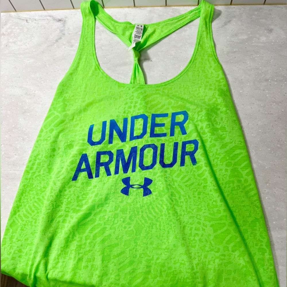 Under Armour Vibrant Green HeatGear Top